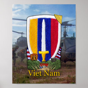USARV Vietnam Nam Krig Patch Print Poster