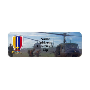 USARV Vietnam Nam krig Returadress Etikett