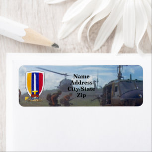 USARV Vietnam Nam krig Veterans Returadress Etikett