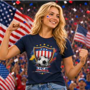 USAs fotbollsfan Amerikansk fotbollskläder present T Shirt