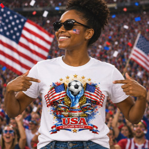 USAs fotbollsfan Amerikansk fotbollskläder present T Shirt