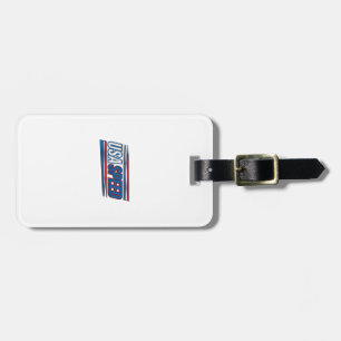 USAs snabbhetsracing Patriotisk Vintage Vector Des Bagagebricka