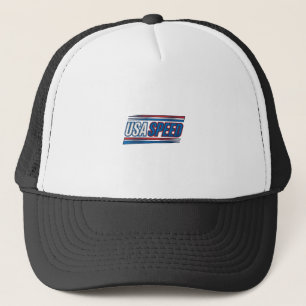 USAs snabbhetsracing Patriotisk Vintage Vector Des Keps