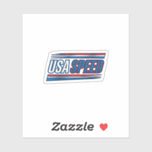 USAs snabbhetsracing Patriotisk Vintage Vector Des Klistermärken