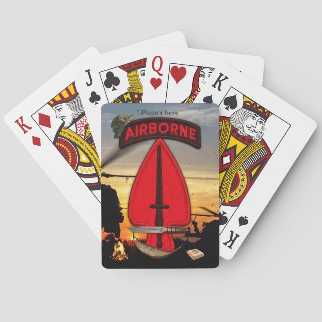 USASOC Speciell Ops Patch LRP Recon Casinokort (Baksidan)