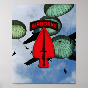 USASOC Speciell Ops USSOCOM-korrigeringsutskrift Poster