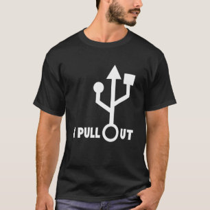 USB-datorns reparationskabel drar ut IT PC-stöd T Shirt