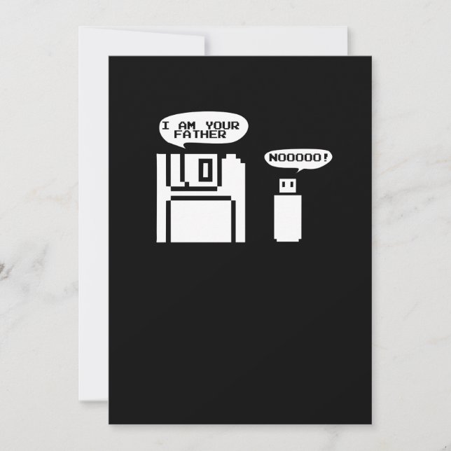 USB-diskett: Jag är din Far-noo Inbjudningar (Framsida)