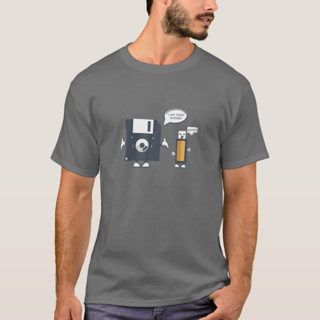 USB-diskett: Jag är din Far T |Funny Nerd Gee T Shirt (Framsida)