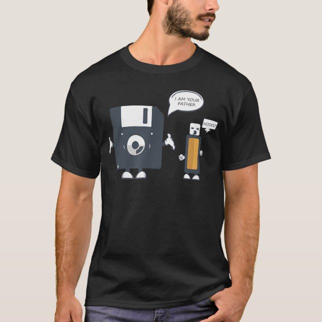 Usb Diskett Jag Är Din Pappa Rolig Nörd T Shirt (Framsida)