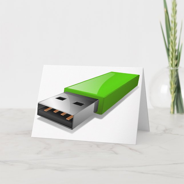 USB Flash-diskhälsningskort Kort (Skapare uppladdad)