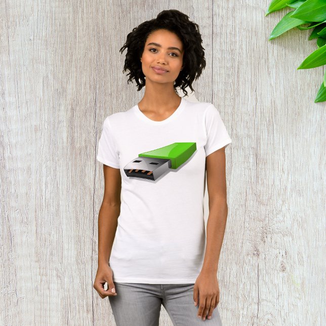 USB Flash Drive Womens T-Shirt (Skapare uppladdad)