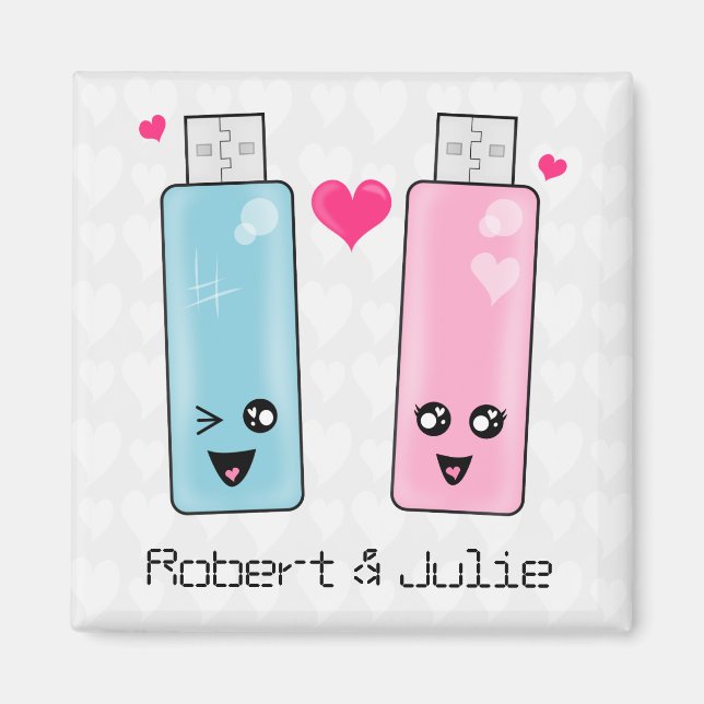 USB Flash-enhet Kärlek Magnet (Framsidan)