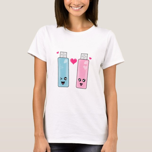 USB Flash-enhet Kärlek T-shirt (Framsida)