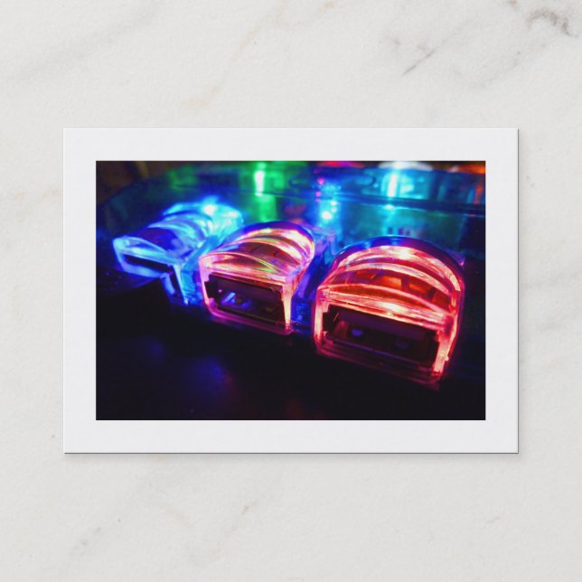 USB-hubb II för coola (kantat) Visitkort (Framsida)