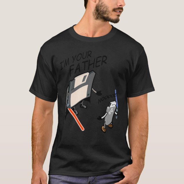 Usb Jag är din far  rolig T Shirt (Framsida)