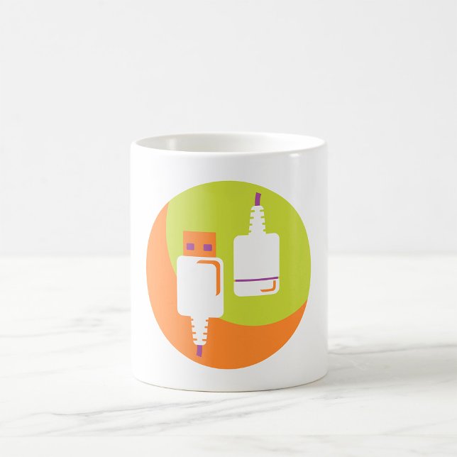 USB-kontaktikon Kaffemugg (Skapare uppladdad)