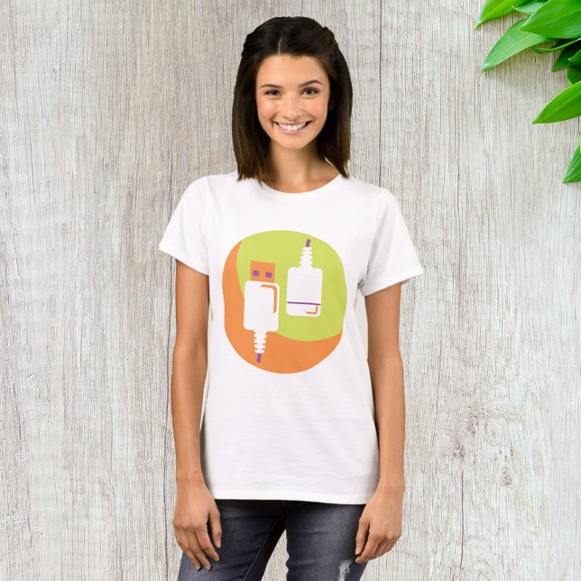 USB-kontaktikon T Shirt (Skapare uppladdad)