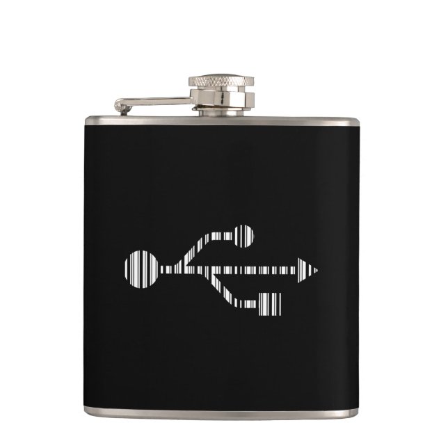 USB LOGO STRECKKOD Dator Streckkodsmönster Design Fickplunta (Framsidan)