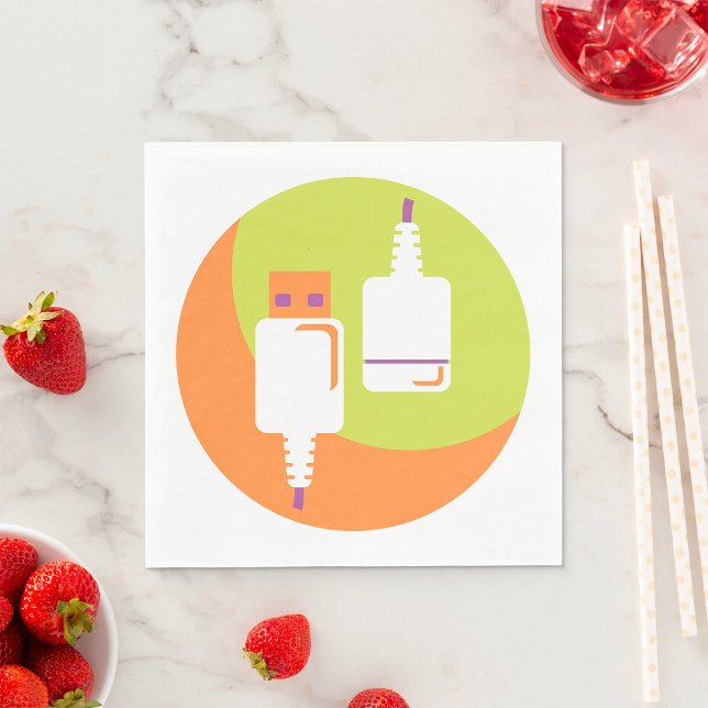 USB-plug-ikon Pappersservett (Skapare uppladdad)