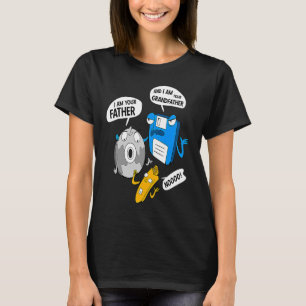 USB-Stick för diskettenhet-CD för datornerd T Shirt