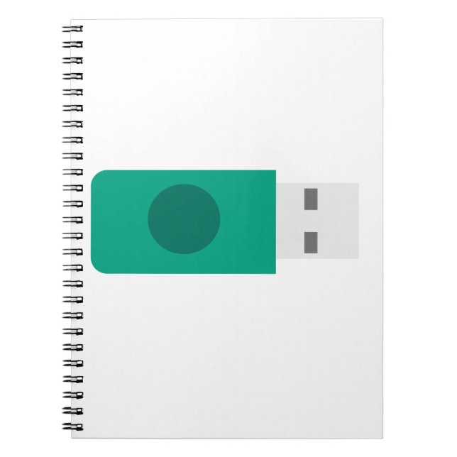 USB-stift Anteckningsbok Med Spiral (Framsidan)