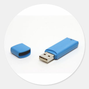 Usb-tumdrev Runt Klistermärke