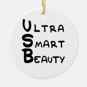 USB - Ultra Smart Beauty Julgransprydnad Keramik