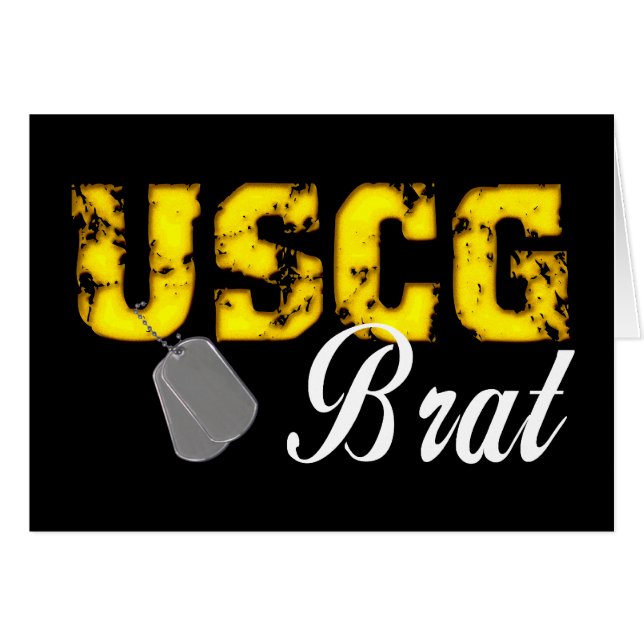 uscg99bratblk hälsningskort (Framsidan Horizontal)