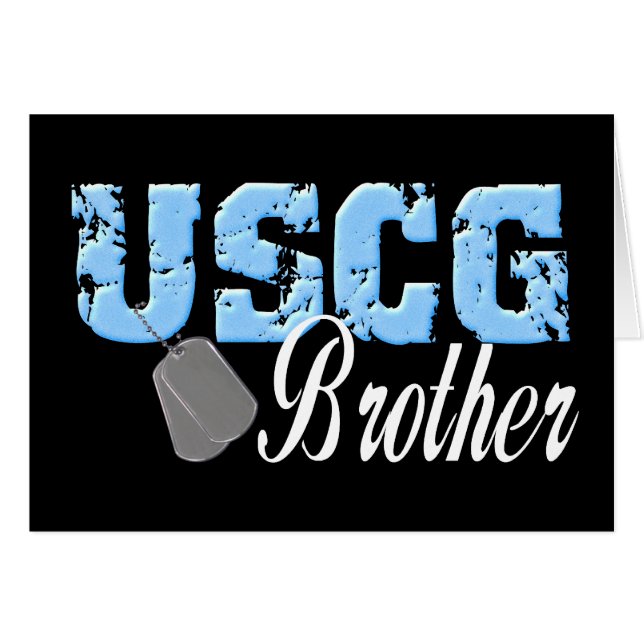 uscg99bror3blk hälsningskort (Framsidan Horizontal)
