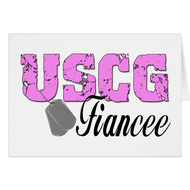 uscg99fiancee2 hälsningskort (Framsidan Horizontal)