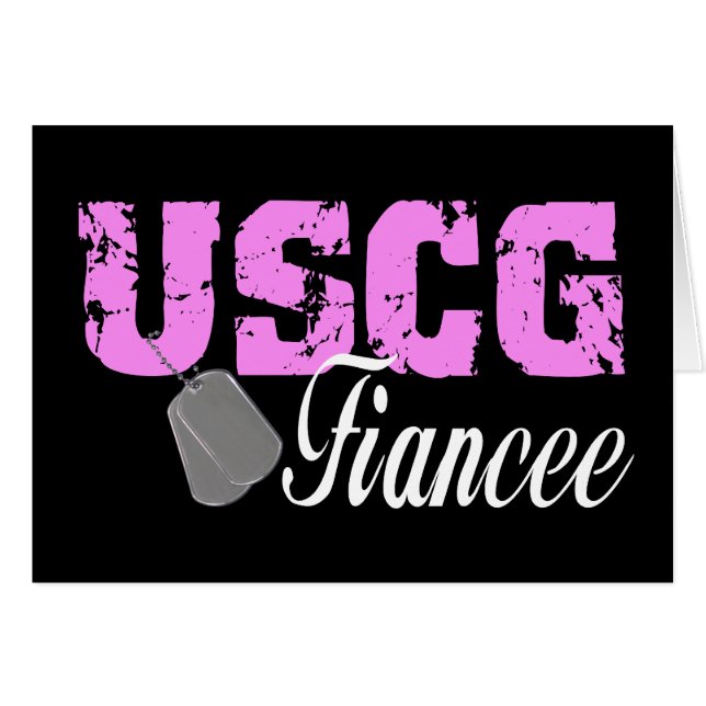 uscg99fiancee2blk hälsningskort (Framsidan Horizontal)