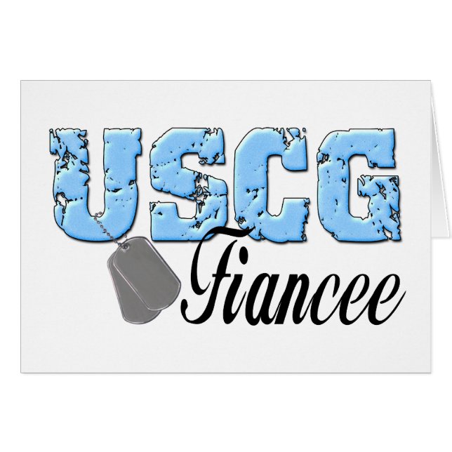 uscg99fiancee3 hälsningskort (Framsidan Horizontal)