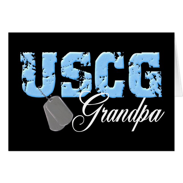 uscg99morpa2blk hälsningskort (Framsidan Horizontal)