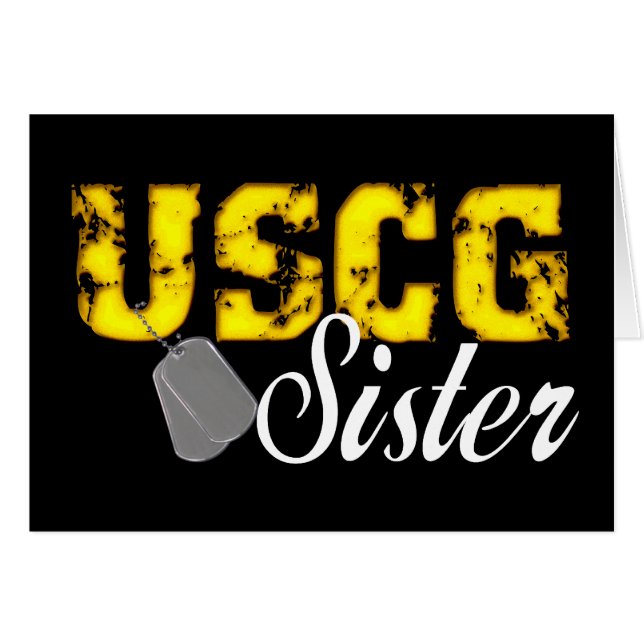 uscg99sisterblk hälsningskort (Framsidan Horizontal)