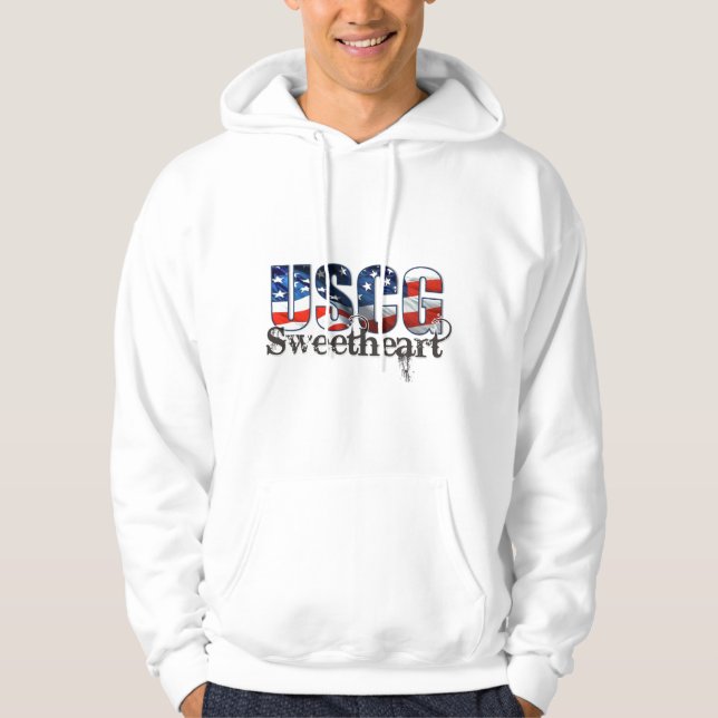 USCG-älskling Tröja Med Luva (Framsida)