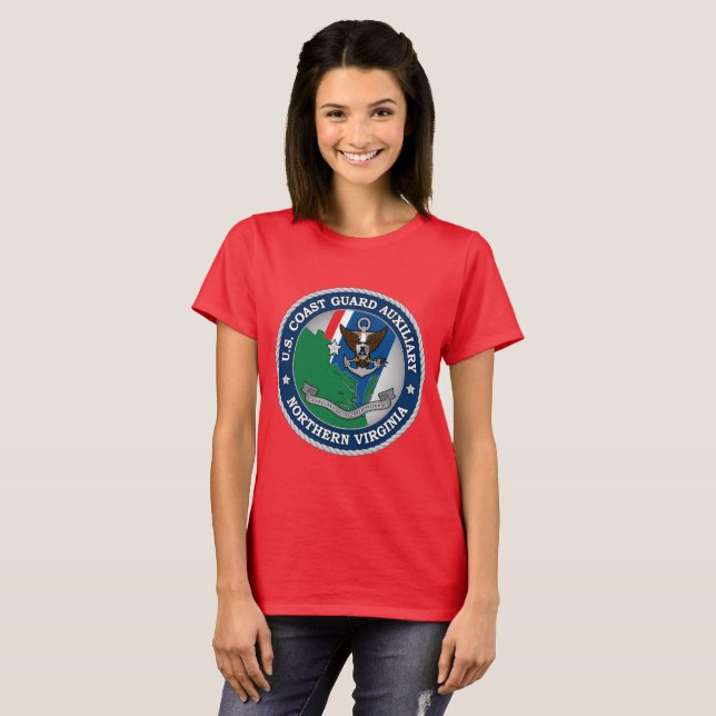 USCG Auxiliary North Virginia T-shirt (Hel framsida)