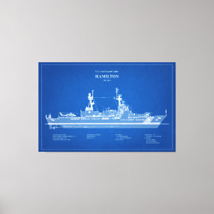 USCG Cutter Hamilton WHC-715 - ABD Canvastryck