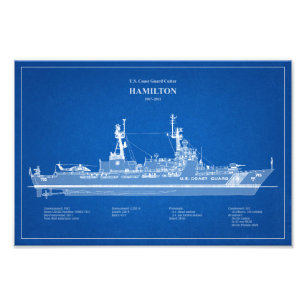 USCG Cutter Hamilton WHC-715 - ABD Fototryck