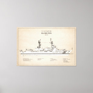 USCG Cutter Hamilton WHC-715 - SBD Canvastryck