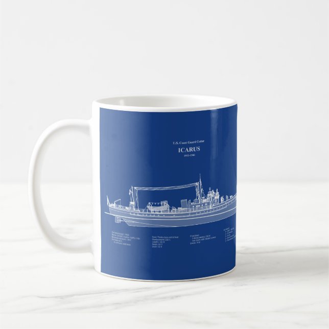 USCG Cutter Icarus wpc-110 - ABD Kaffemugg (Vänster)