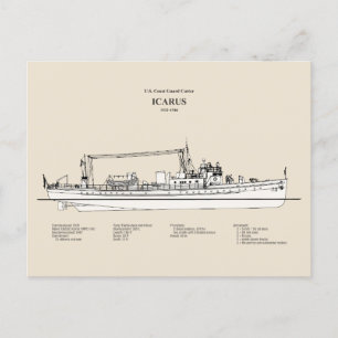 USCG Cutter Icarus wpc-110 - SBD Vykort