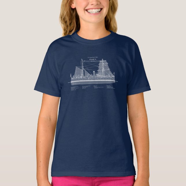 USCG Cutter Itasca - ABD T Shirt (Framsida)