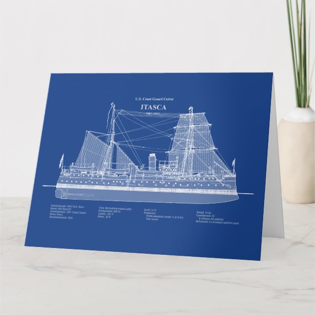 USCG Cutter Itasca - ABD Tack Kort (Framsida)