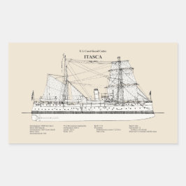 USCG Cutter Itasca - SBD Rektangulärt Klistermärke
