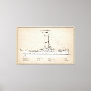 USCG Cutter Modoc wpg-46 - SBD Canvastryck