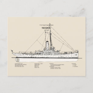 USCG Cutter Modoc wpg-46 - SBD Vykort