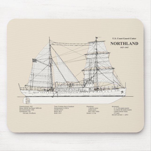 USCG Cutter Northland wpg-49 - SBD Musmatta (Framsidan)