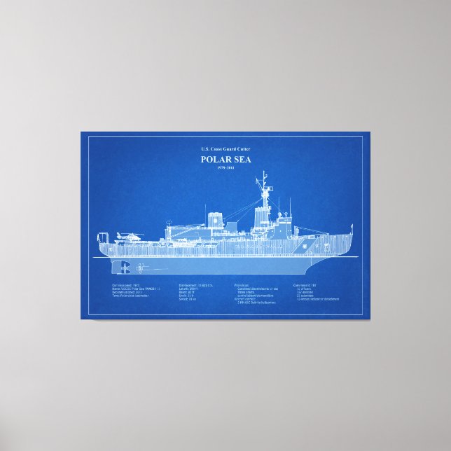 USCG Cutter Polar Sea Wagb-11 - ABD Canvastryck (Framsida)