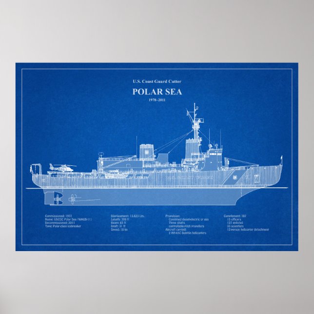 USCG Cutter Polar Sea Wagb-11 - ABD Poster (Framsidan)